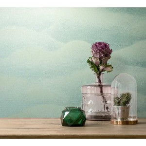 Marburg|Oriental wallpaper with Asian hills in grey|Contemporary 2