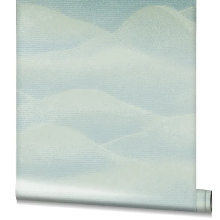 Marburg|Papel pintado oriental colinas asiáticas verde|Moderno