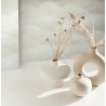 Marburg|Oriental wallpaper with Japanese hills in beige|Abstract