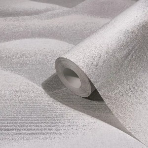 Marburg|Oriental wallpaper with Asian hills in grey|Contemporary