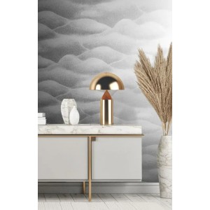 Marburg|Oriental wallpaper with Asian hills in grey|Contemporary 2