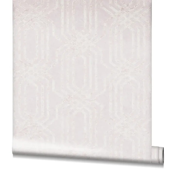 Marburg|Wallpaper geometric pink lattice pattern|Wallpaper