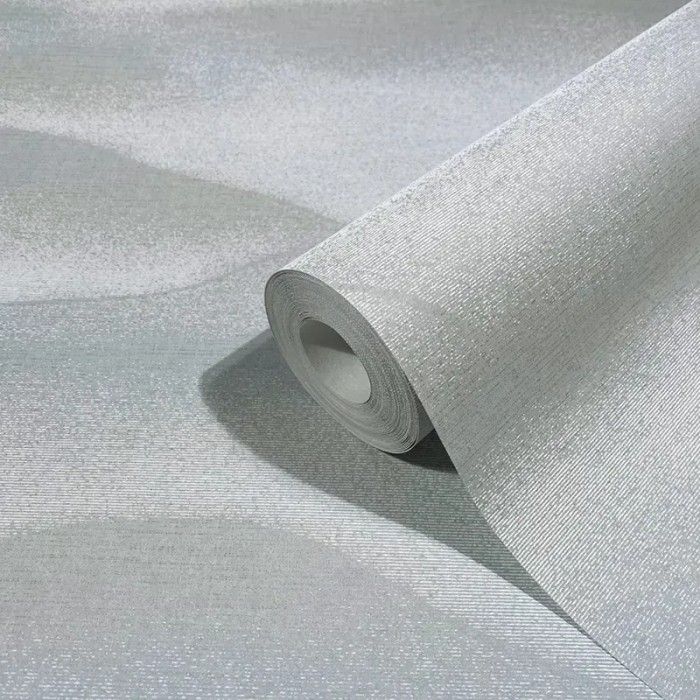 Marburg|Oriental wallpaper with Asian hills in grey|Contemporary