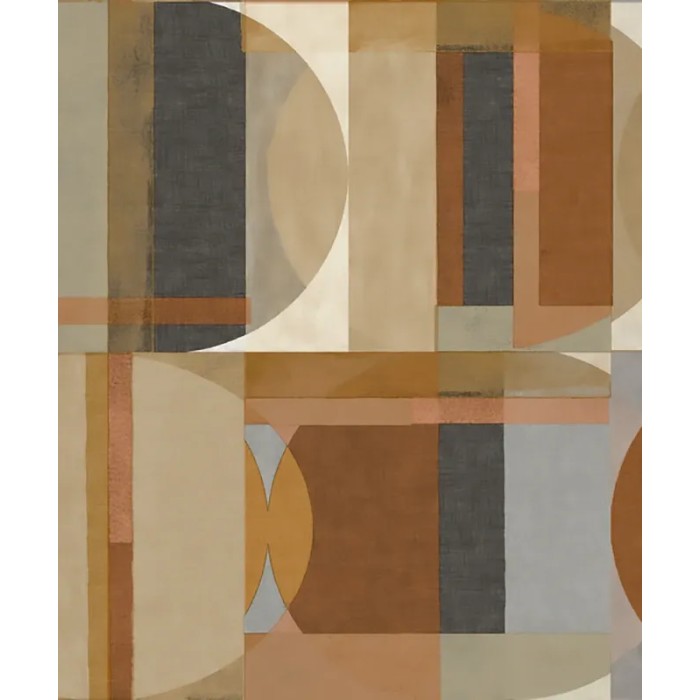 Papel pintado moderno motivos geométricos multicolor - Grandeco Arcadia A64902