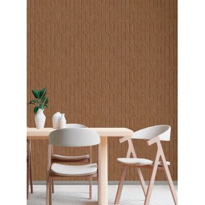 Grandeco|Moderne braun-grüne geometrische Motive Tapete|Geometrisch 2