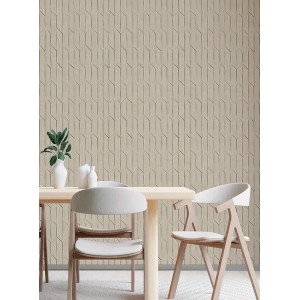 Grandeco|Moderne braun-grüne geometrische Motive Tapete|Geometrisch 2