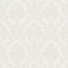 Grandeco|Papel pintado damasco medallones ornameltal blanco|Damasco