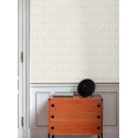 Grandeco|Ornamentale Medaillons weiß Tapete|Damast