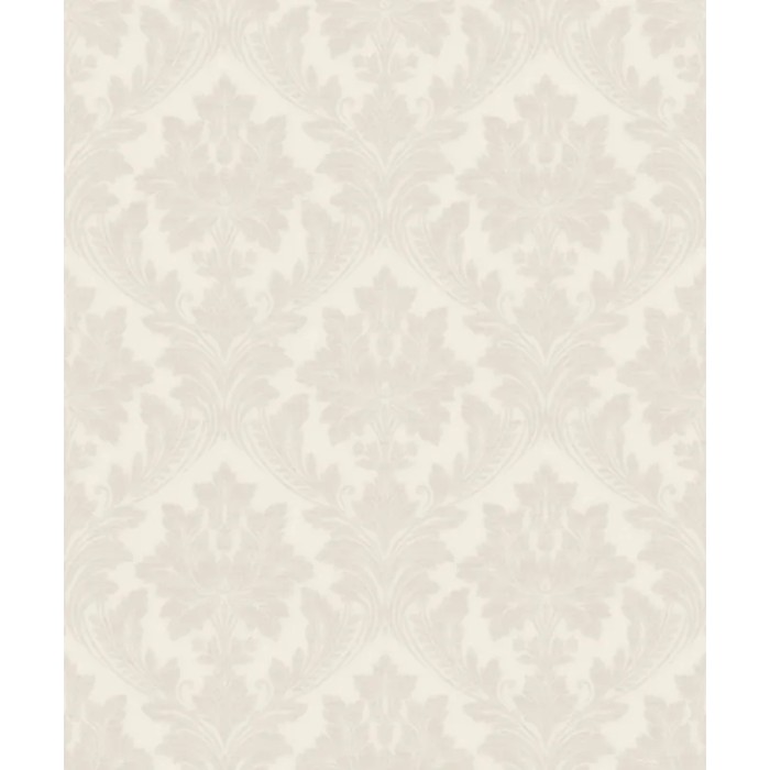 Grandeco|Ornamentaler Damast beige Tapete|Damast