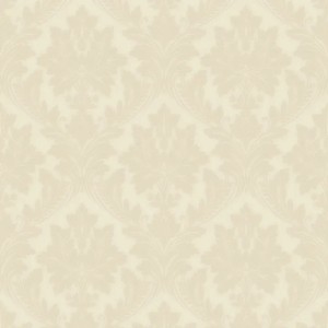 Pip Studio|Papier peint blanc avec ornements floraux dorés|Damas