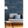 Grandeco|Moderne bemalte Beton blaue Tapete|Betonimitat