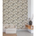 Grandeco|Modern pine landscape brown and gray wallpaper|Figurative
