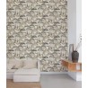 Grandeco|Modern pine landscape brown and gray wallpaper|Figurative