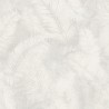 Grandeco|Tropical palm leaves white wallpaper|Modern