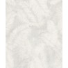 Grandeco|Papel pintado tropical hojas palmera blanco|Moderno