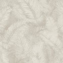 Grandeco|Tropical palm leaves beige wallpaper|Modern
