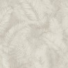 Grandeco|Papier peint tropical feuilles palmier beige|Moderne