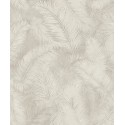 Grandeco|Tropische Palmenblätter beige Tapete|Modern