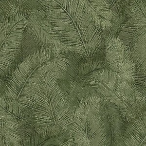 Papeldecor|Papier peint floral feuilles d'eucalyptus blanc et noir|Floral