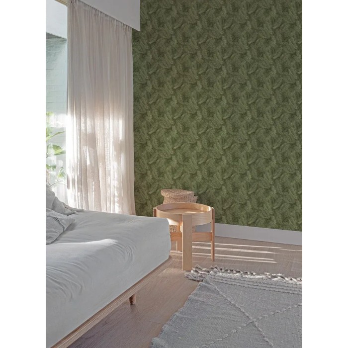 Grandeco|Tropische Palmenblätter grün Tapete|Tropische