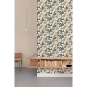 Grandeco|Boho floral green wallpaper|Floral 2