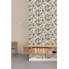 Grandeco|Papier peint floral feuilles sauvages beige et gris|Papier Peint