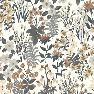 Grandeco|Wiesenblumen blau Tapete|Tapeten