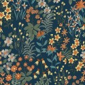 Grandeco|Meadow flowers blue wallpaper|Wallpaper