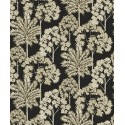 Grandeco|Papel pintado atemporal bosque palmeras negro|Papel Pintado