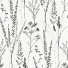 Grandeco|Skandinavische Wildblumen weiß Tapete|Skandinavisch