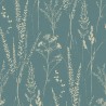 Grandeco|Papier peint style scandinave fleurs sauvages vert|Scandinave