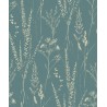 Grandeco|Papier peint style scandinave fleurs sauvages vert|Scandinave