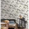 Grandeco|Urban Jungle exotische Pflanzen weiß-grau Tapete|Tropische