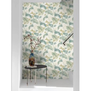 Marburg|Papier Peint floral avec des callas ou des lys d'eau verts|Tropical 2