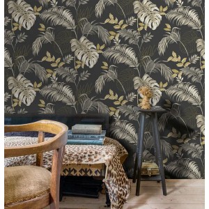 Rasch|Papier peint urban jungle feuilles de bananier marron|Tropical 2
