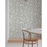 Grandeco|Papier peint floral japonais feuilles de ginkgo blanc|Oriental
