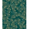 Grandeco|Japanese floral ginkgo leaves green wallpaper|Oriental