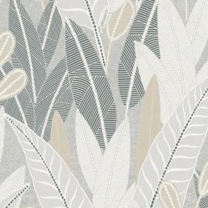 Rasch|Papel pintado estilo étnico efecto textil beige|Étnico