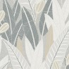 Grandeco|Ethnic floral African plants gray wallpaper|Ethnic