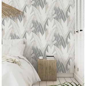 Rasch|Papel pintado estilo étnico efecto textil beige|Étnico 2