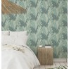 Grandeco|Papier peint floral ethnique plantes africaines vert|Ethnique