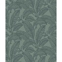 Grandeco|Papier peint imprimé feuilles minimaliste vert|Minimaliste