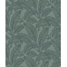 Grandeco|Papier peint imprimé feuilles minimaliste vert|Minimaliste