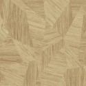 Grandeco|Abstraktes Mosai-Holz 3D Braun Tapete|Holzimitat