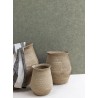 Grandeco|Timeless plaster-effect green wallpaper|Stucco Imitation