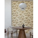 Grandeco|Papier peint intemporel coraux marins beige toasté|Tropical