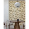 Grandeco|Papier peint intemporel coraux marins beige toasté|Tropical