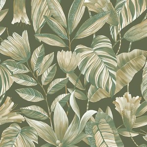 Papeldecor|Papier Peint motifs arabesques bleu métallisé|Papier Peint