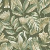 Grandeco|Tropical large-leaf floral green wallpaper|Wallpaper