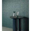 Grandeco|Modern marine shell shapes blue and gold wallpaper|Wallpaper